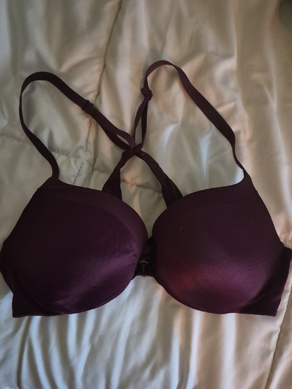 Victoria's Secret Smooth Front Snap Racerback Bra 34b